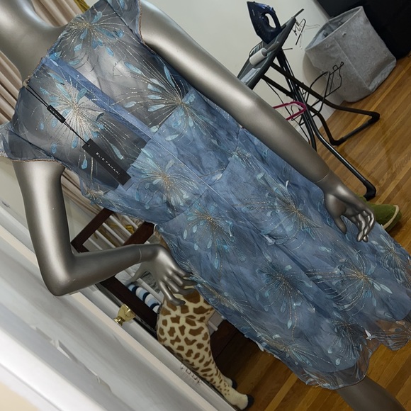 Soft blue Embroidered Dress - Picture 7 of 10